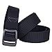 ROFIFY Men's Tactical Web Belts Nylon Military Canvas Men Waist Belt with Metal Buckle RFBT03BLACK