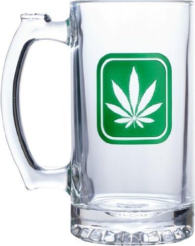 Cost Price Sale : Pipe Magic 16 Oz (475 Ml) Etched Beer Mug, Etched Plain Leaf