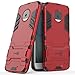 Moto X4 Case, CoverON Shadow Armor Series Modern Style Slim Hard Hybrid Phone Cover with Kickstand Case for Motorola Moto X4 (Moto X 4th Gen 2017) - Red