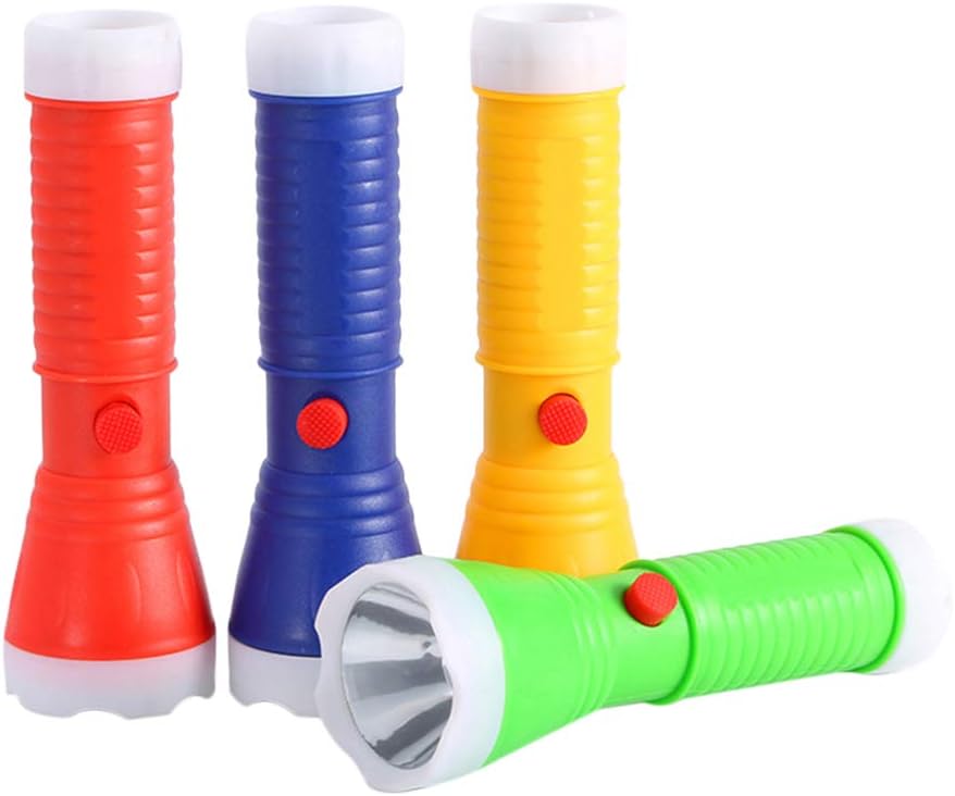OSALADIKid Flashlight Colorful Plastic LED Small Flashlight Mini