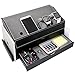 Ikee Design Faux Leather and Gray Velvet Multi-Device Charging Station and Desk Organizer on as Dock for Electronics Like iPhones Apple Watches iPads Other Phones and Desk Items