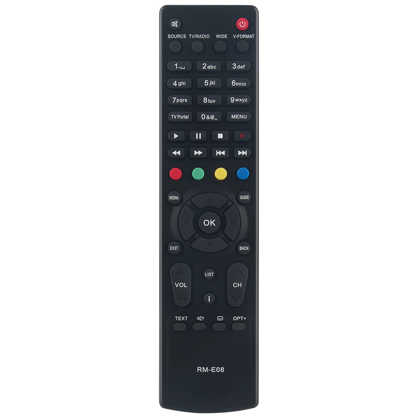RM-E08 Replacement Remote Control fit for HUMAX Smart Set Top Box VAHD-3100S