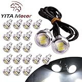 YITAMOTOR 20 X 23mm Eagle Eye High Power 5730 LED White Fog Daytime DRL Backup bulbs 9W