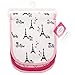 Luvable Friends Unisex Baby Cotton Burp Cloths with Fiber Filling, Paris, One Size