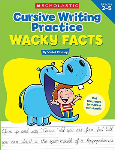 Cursive Writing Practice: Wacky Facts