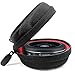 WGear Semi-Hard Lense Case for DSLR Camera Lens (Canon, Nikon, Sony, Pentax, Olympus, Panasonic,etc), Medium Size with Carabiner, Lens Cleaning Wipe (Black Medium)