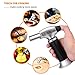 Sondiko Blow Torch Lighter, Culinary Torch, Refillable Kitchen Butane Torch with Safety Lock and Adjustable Flame Perfect for DIY, Creme Brulee, BBQ and Baking, Butane Gas Not Included, Black