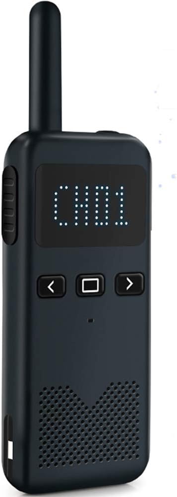 YHML Adult Walkie-Talkie, Remote 2-Way Radio, Open Range 8 Km Range 16 Channel FM Walkie-Talkie UHF Handheld Walkie-Talkie (Black/White)