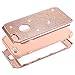 iPhone 6 Plus Case, iPhone 6s Plus Case, Anuck 3 in 1 Hybrid Shockproof Glitter Protective Case [Bling Sparkles] Heavy Duty Armor Defender Case Cover for Apple iPhone 6/6s Plus (5.5 inch) - Rose Gold