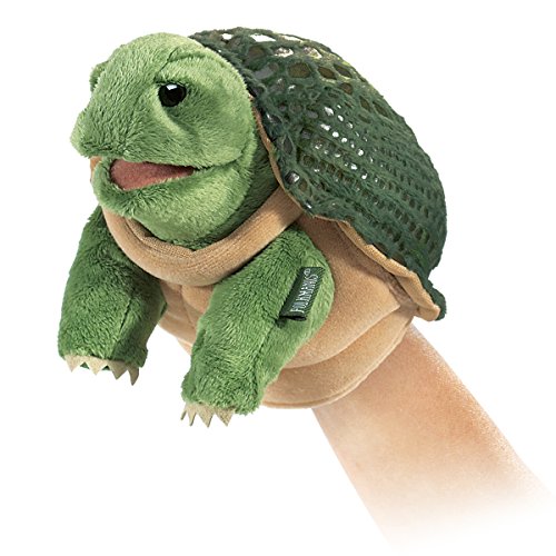 Folkmanis Little Turtle Hand Puppet, Green