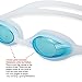 MAIMAI Menprofessional Protection of Swimming Glasses, Sealed Watertight, Glasses Protection Equipment + Nasal Congestion + earplugs，Swim Goggles,Anti-Fog & UV (White)