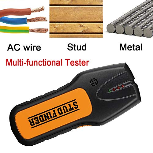 Startview 3 in 1 Stud Finder Wire Metal Wood Detectors Find They Behind Wall (Black)