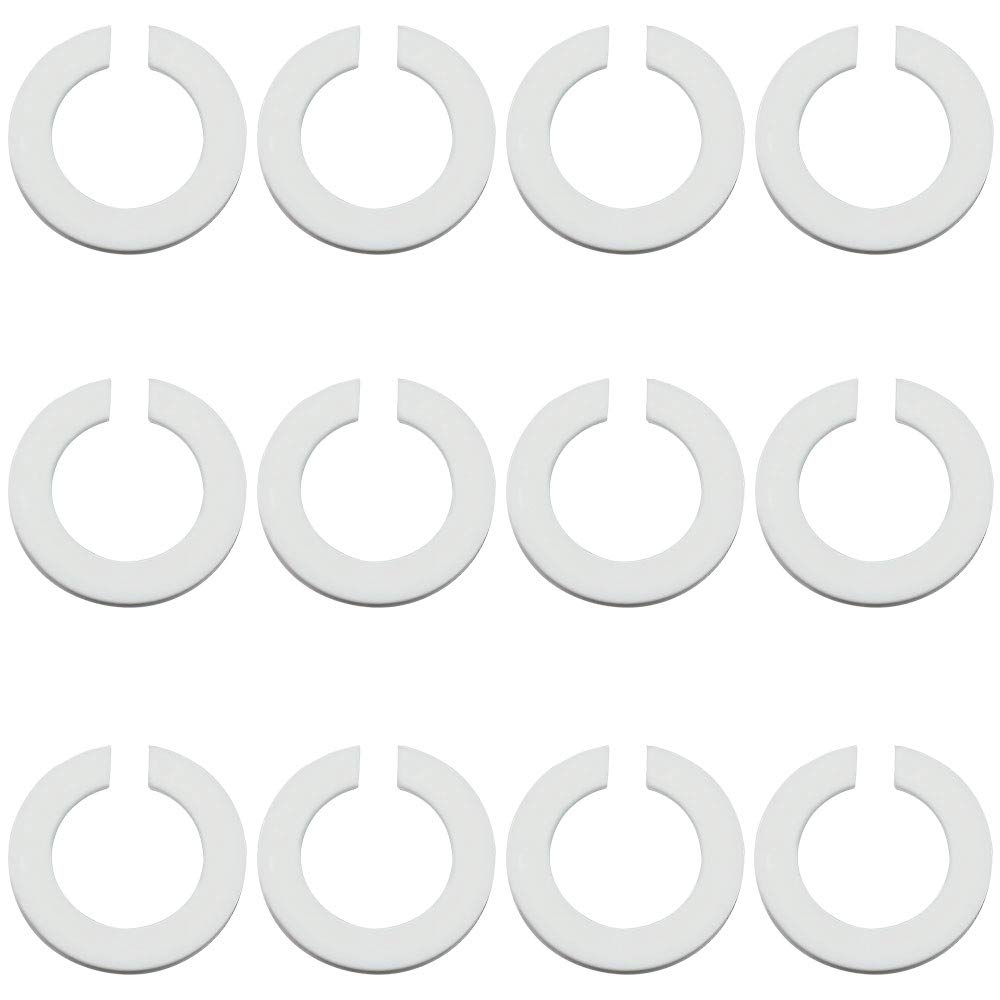 TXErfolg E27 to E14 Lamp Shade Reducer Ring Converter White Plastic Lampshade Reducer for Lamp Holders Desk Lamps Ceiling Lamps 12 Pieces