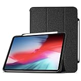 ProCase iPad Pro 12.9 Case 2018 with Apple Pencil Holder [Support Apple Pencil Charging], Protective Smart Cover Shell Stand Folio Case for Apple iPad Pro 12.9 Inch 3rd Gen 2018 Release -Black