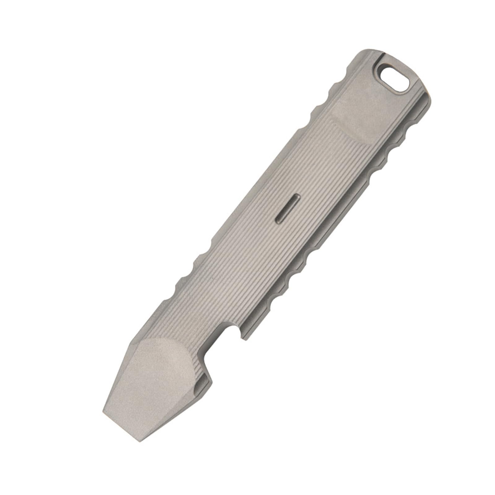 Hamans Titanium EDC Pry Bar Bottle Opener Wrench Anti-Slip Crowbar with Hole Portable EDC Tool