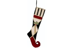 Mark Roberts Christmas 2023 Harlequin Stocking, Unique Christmas Stocking for a Vibrant Holiday Decoration
