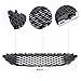 MotorFansClub for Ford Focus 2015 2016 Chrome Upper Centre Grille Front Bumper ABS Grill Cover