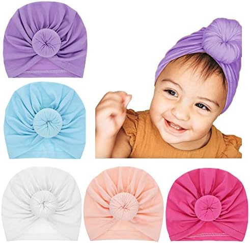 Newborn Baby Headbands with Knotted Bows, Girl's Hairbands for Newborn,Toddler and Children