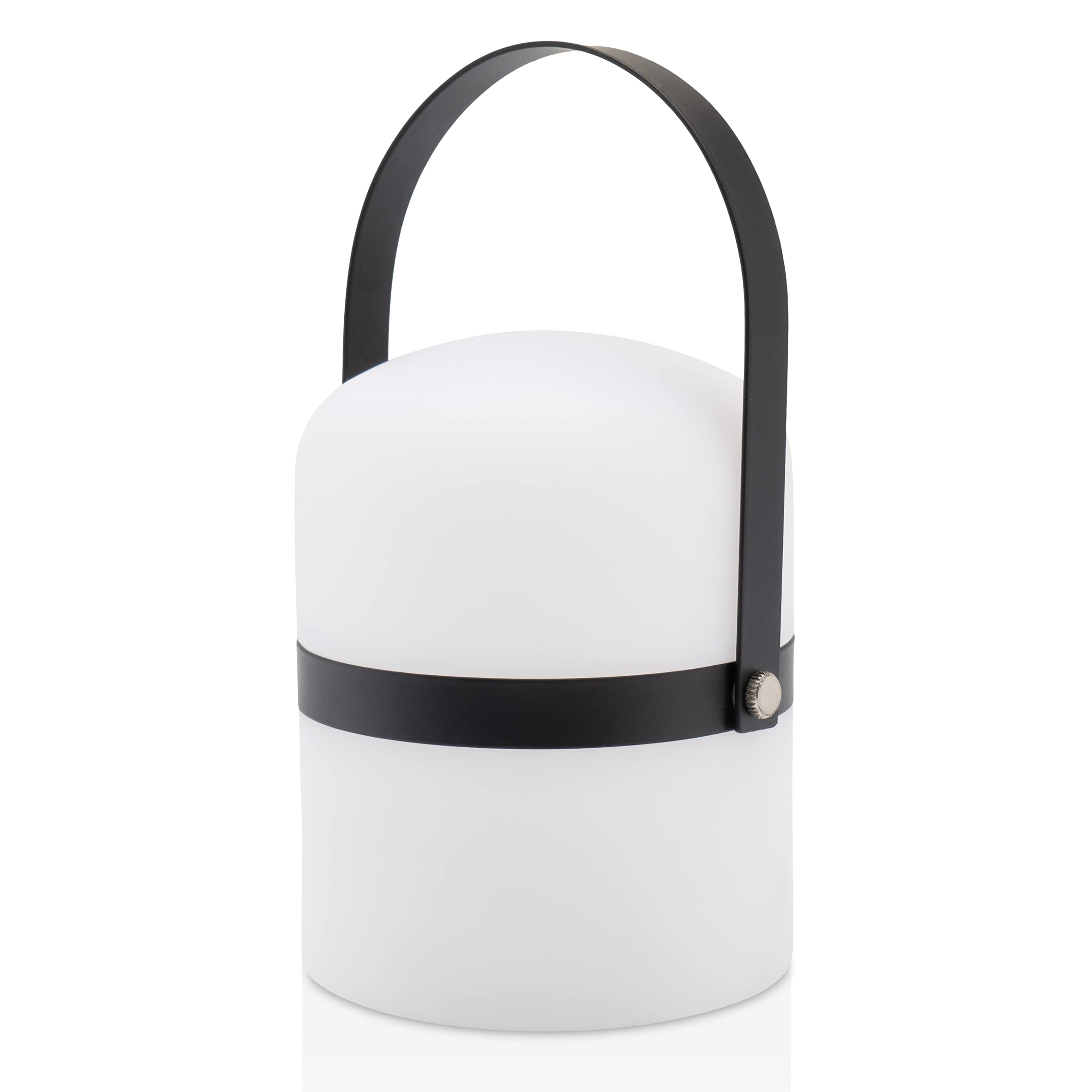LUUK LIFESTYLE Large Outdoor Light with Dimming Function, IP44 Weatherproof and Battery-Powered, for Home, Apartment, and Balcony, in Black