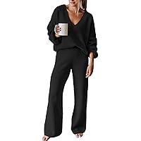 SHEWIN Womens Tracksuit Sweatsuits 2 Piece Outfits Long Sleeve 1/4