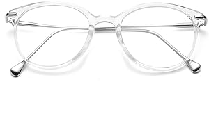 COASION Vintage Round Clear Glasses Non-Prescription Eyeglasses Frames for Women Men