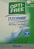 OPTI-FREE Pure Moist Multi-Purpose Disinfecting Solution, All Day Comfort 2 oz ( Pack of 3)