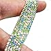 THREE TO ONE Rhinestone Crystal Claw Chain Clear Beaded Trim Sewing Craft for DIY crafting 32.8 Feet Blue&Green Mixed Jewels 3MM