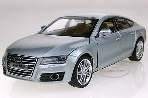 MSZ VROOM TECH Scale 1:32 Audi A7 Friction Die Cast Car with Lights and Sound (Grey)