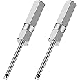 Linkstyle 2pcs Valve Core Removal Tool Set, Screwdriver Tire Valve Stem Core Remover Tool for Schrader Valves Cores