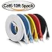 Cat 6 Ethernet Cable 10 feet- Snagless Ethernet Patch Cable with Rj45 Connectors– Pack of 5 (White/Black/Blue/Red/Yellow)