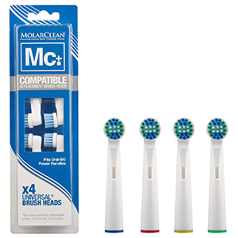 Molarclean Toothbrush Heads - Compatible with Oral-B