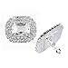 Zebratown 1Paris Crystal Shoe Clips Rhinestone Square Shoe Clutches Crystal Bridal Shoes Athena