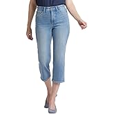 NYDJ Women's Joni High-Rise Relaxed Capri in Blue Valley