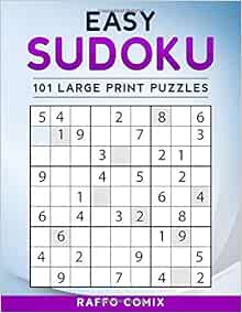 Easy Sudoku Large Print: Large Print Sudoku Puzzles for Beginners