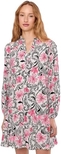 belden t shirt dress NWOT Lilly Pulitzer Belden Dress Women's XS Cumulus Blooming Together  Preppy