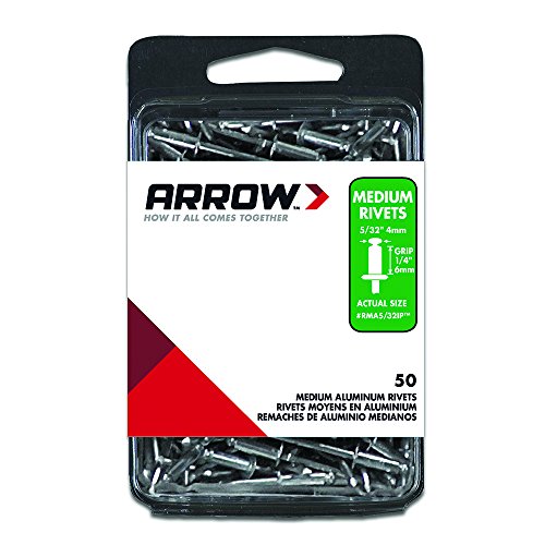 Arrow Fastener RMA5/32IP Medium Aluminum 5/32-Inch Rivets, 20-Pack