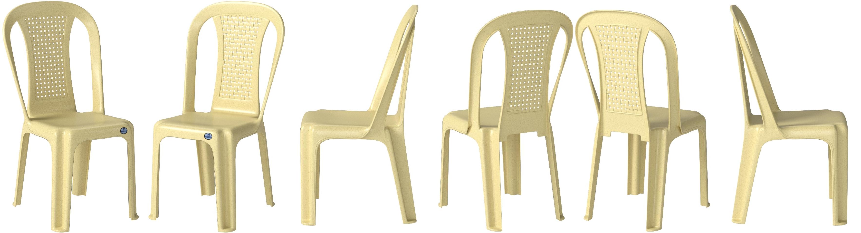 Nilkamal Plastic Armless Chair Beige 39x47x89cm Set Of 4 Amazon In Furniture