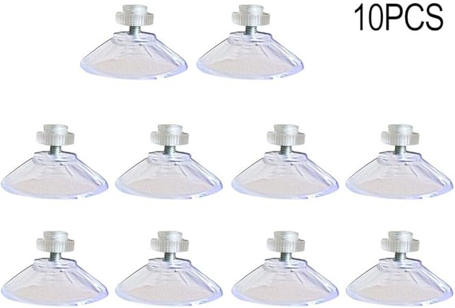 Amazon Com 4clovers 10 Packs Round Suction Cup Clear Plastic