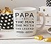 Fathers Day Gift For Dad And Grandpa - Coffee 11oz Mug. Unique Gifts Idea For Men & Husband! Make Him Proud On His Birthday, Christmas, Father's Day - Papa The Man The Myth The Legend By Muggies™