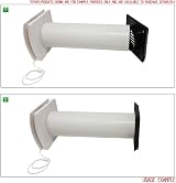 Kair Plastic Ducting Pipe 100mm to 350mm Short Length Rigid Duct Channel view 6