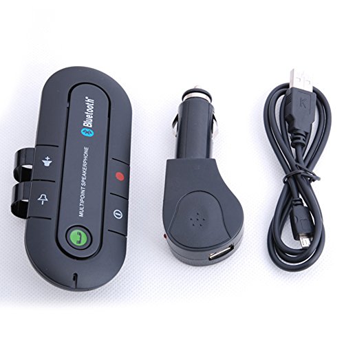 RONSHIN Wireless Multipoint Audio Music Receiver Bluetooth Hands Free Visor Speakerphone Car Kit Electronic Accessories