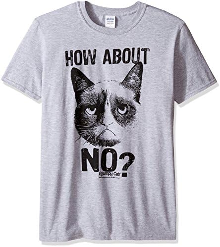 Men's Grumpy Cat How About No Graphic T-Shirt