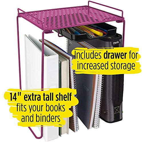 Five Star Locker Accessories, Locker Shelf and Drawer, Extra Tall 14