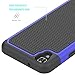 LG X Power Case, OEAGO LG X Power Case [Shockproof] [Impact Protection] Hybrid Dual Layer Defender Protective Case Cover for LG X Power (2016 Release) - Blue