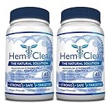 HemClear for Hemorrhoids - Vegan, 100% Natural Formula for Hemorrhoid Relief & Vascular Health - Maximum Strength 2 Bottles