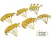 Gold Glitter Jungle Safari Animal Cupcake toppers Elephant Giraffe Rhino Lion Tiger Monkey for Jungle safari Baby Shower Birthday Party Supplies Decorations 24 Counts