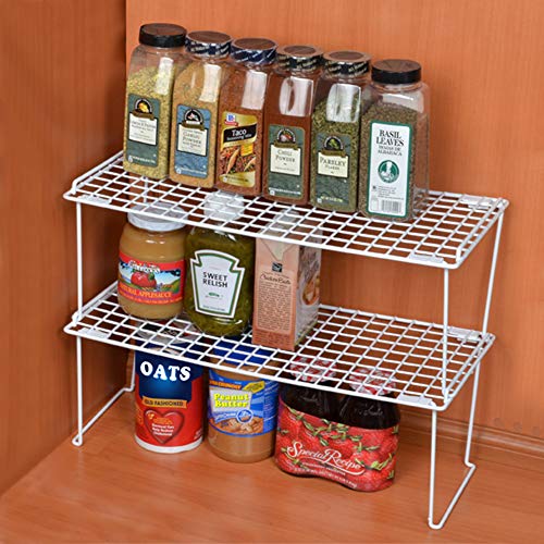 Smart Design Stacking Shelf Rack Extra Large 22 x 10 Inch