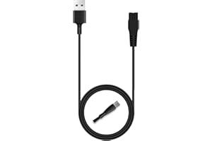 MAGICIANSBOX Charger Cable Compatible with OLOV Electric Trimmer Charger,5V USB Charging Cable Compatible with OLOV Electric Groin Hair Trimmer-Ball Trimmer for Men-Nose Hair Trimmer,with Clean Brush,3.3FT.