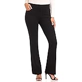 REKUCCI Women's Secret Figure Pull On Knit Flared Bootcut 5 Pocket Pant