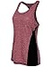 Faddare Women Active Racerback Tank Tops Burnout Sleeveless Running Workout Sports Shirt